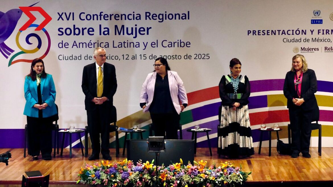 México será sede regional de la XVI Conferencia Regional para promover la igualdad de género y la sociedad del cuidado.